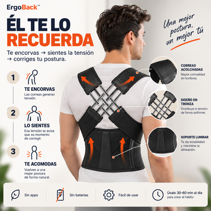 ErgoBack™ | Soporte Ergonómico para Espalda