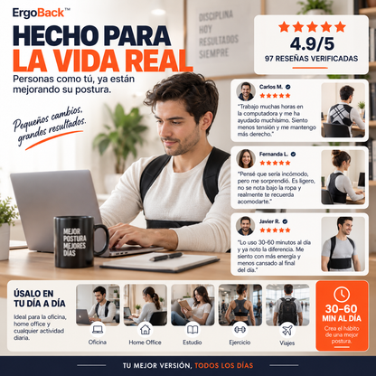 ErgoBack™ | Soporte Ergonómico para Espalda